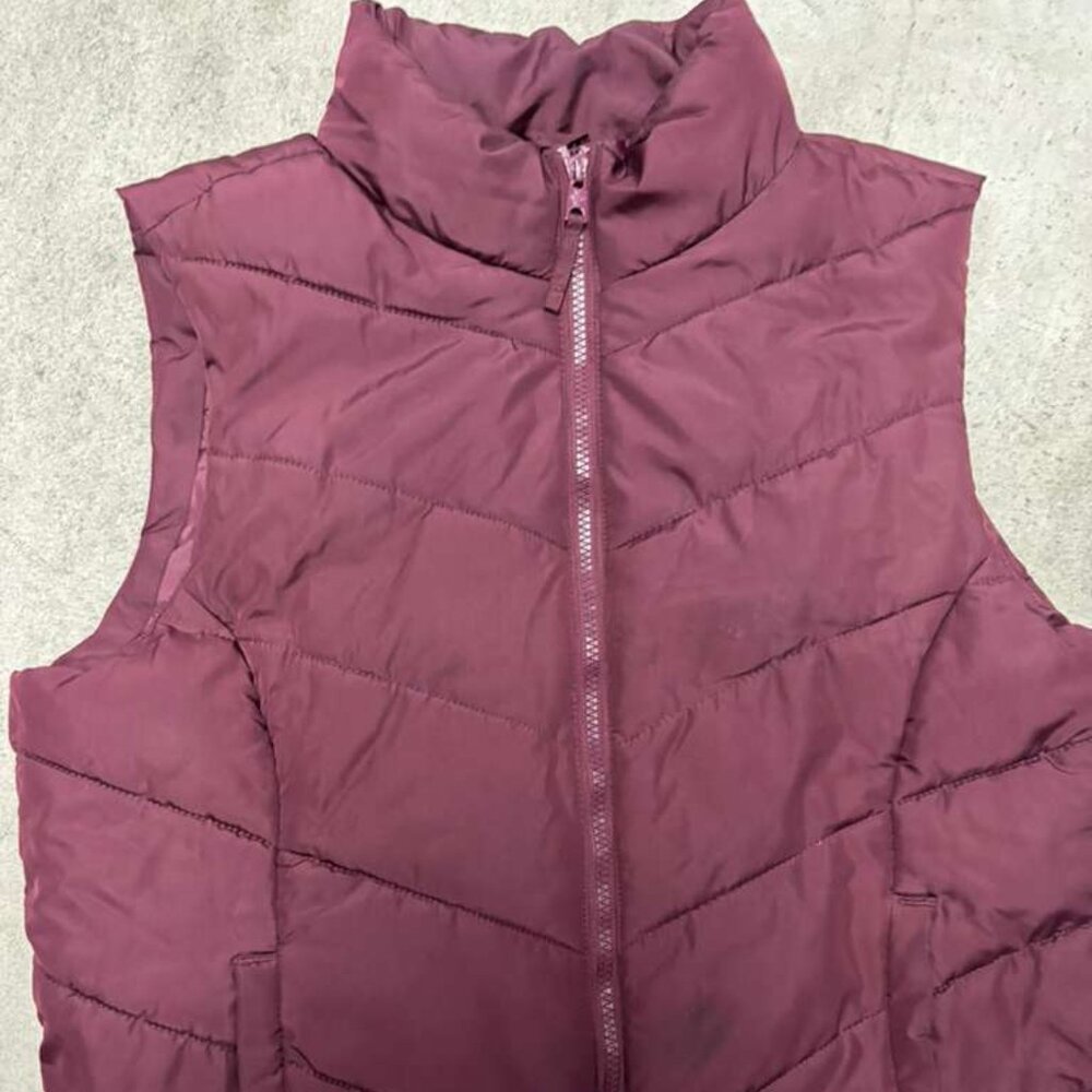 Aeropostale women Xl sleeveless winter jacket color burgundy